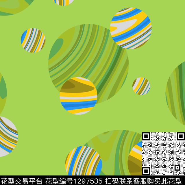 简约圆形几何传统印花华亿平台下载（图片编号: 1297535） - 瓦栏（Walan）