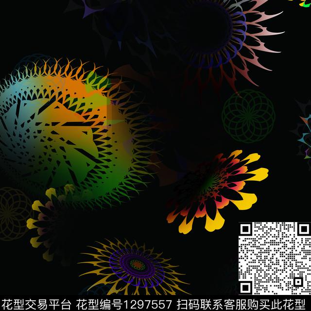 圆形女装几何传统印花华亿平台下载（图片编号: 1297557） - 瓦栏（Walan）