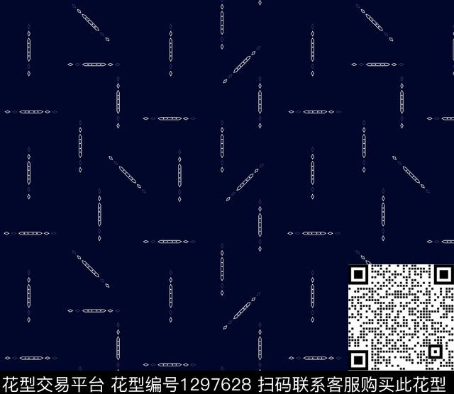 几何大牌风传统印花华亿平台下载（图片编号: 1297628） - 瓦栏（Walan）