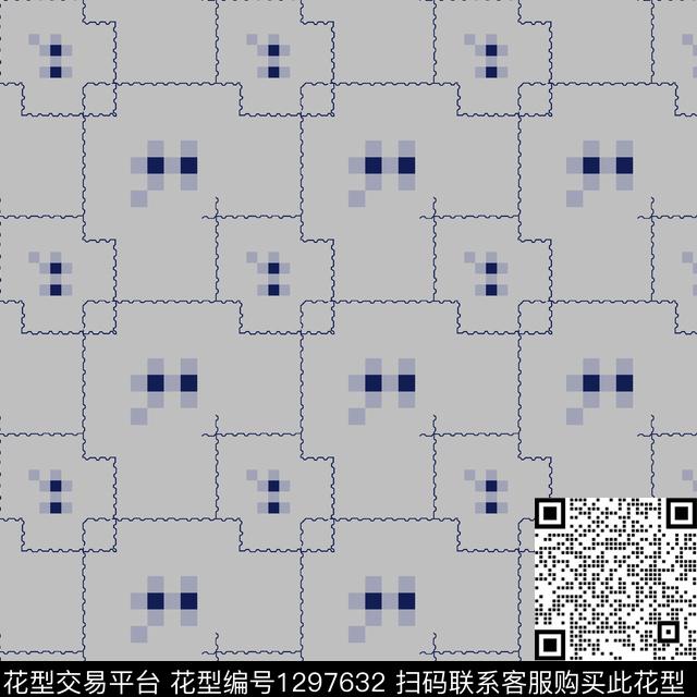几何大牌风传统印花华亿平台下载（图片编号: 1297632） - 瓦栏（Walan）