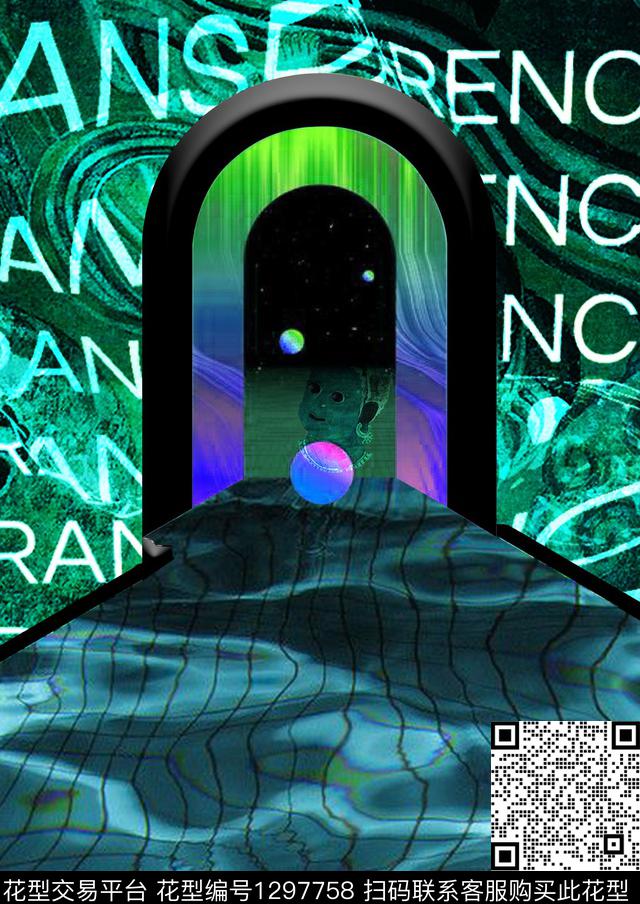 时尚电影海报数码印花华亿平台下载（图片编号: 1297758） - 瓦栏（Walan）