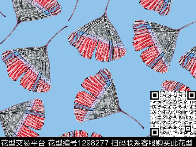 小碎花个性花卉散点排列数码印花华亿平台下载（图片编号: 1298277） - 瓦栏（Walan）