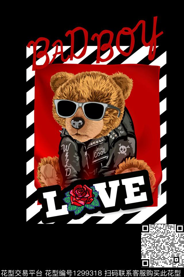 动物男装大牌风数码印花华亿平台下载（图片编号: 1299318） - 瓦栏（Walan）