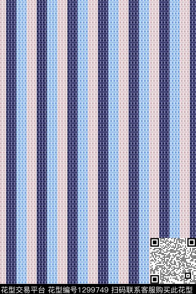 黑白条纹几何大牌风传统印花华亿平台下载（图片编号: 1299749） - 瓦栏（Walan）