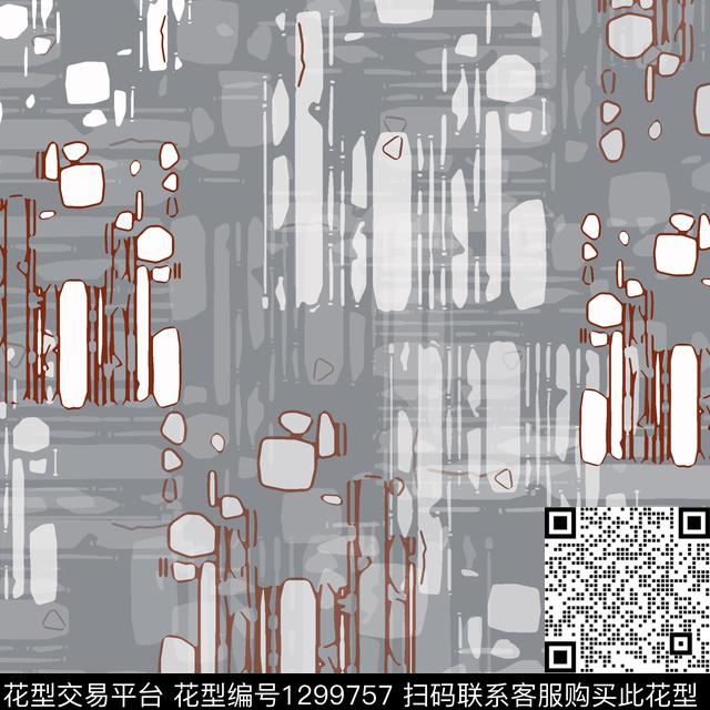 几何条纹混搭手绘线条笔触传统印花华亿平台下载（图片编号: 1299757） - 瓦栏（Walan）