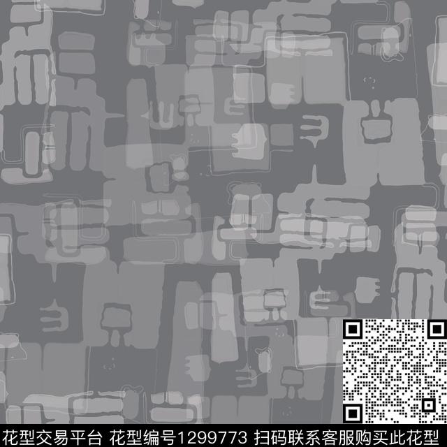 几何手绘线条笔触格子混搭传统印花华亿平台下载（图片编号: 1299773） - 瓦栏（Walan）