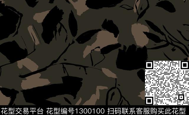 迷彩大牌风抽象传统印花华亿平台下载（图片编号: 1300100） - 瓦栏（Walan）