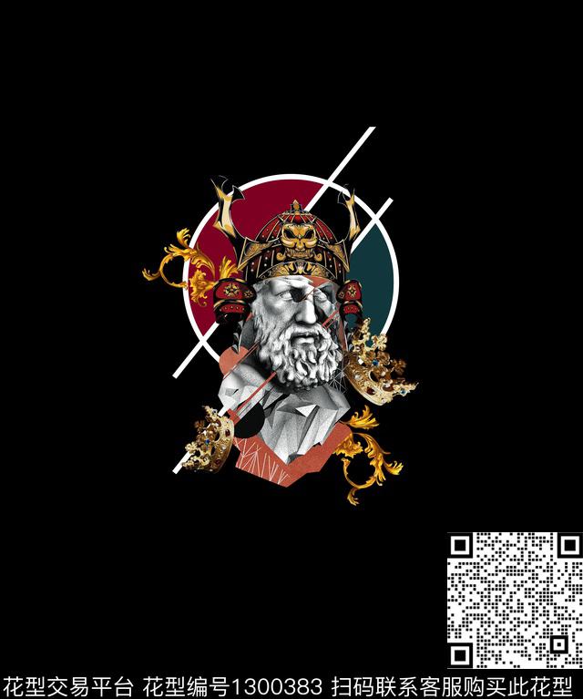 大牌风休闲混合拼接数码印花华亿平台下载（图片编号: 1300383） - 瓦栏（Walan）