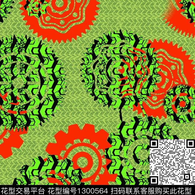 抽象男装抽象几何男装传统印花华亿平台下载（图片编号: 1300564） - 瓦栏（Walan）