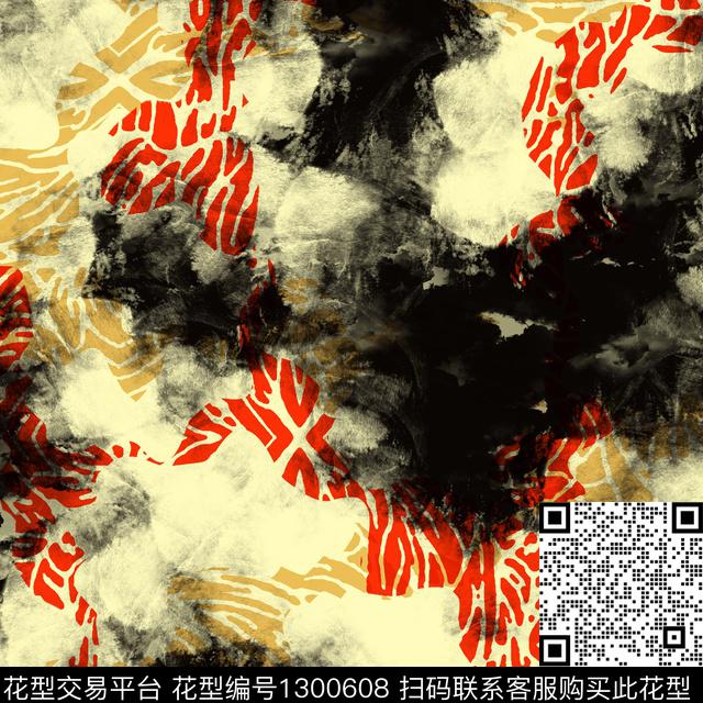 纹理男装抽象传统印花华亿平台下载（图片编号: 1300608） - 瓦栏（Walan）