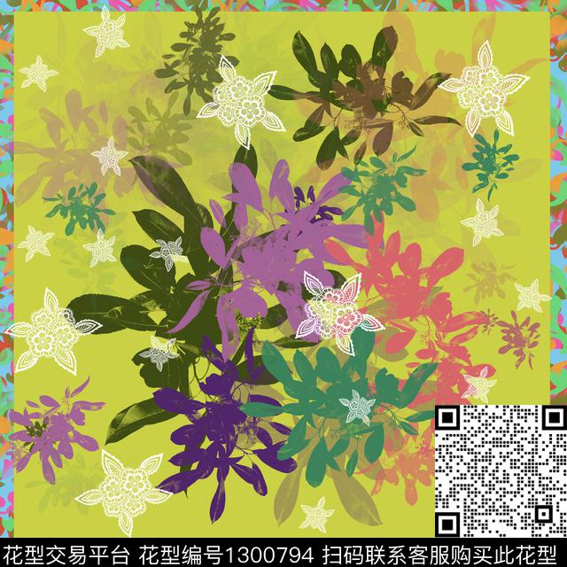 大牌风热带华亿平台艺术数码印花华亿平台下载（图片编号: 1300794） - 瓦栏（Walan）