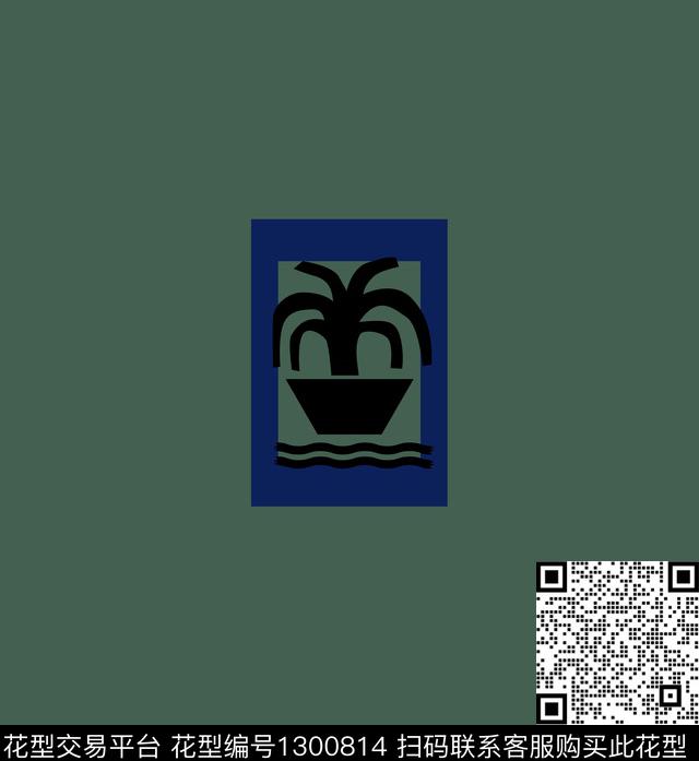 几何大牌风抽象传统印花华亿平台下载（图片编号: 1300814） - 瓦栏（Walan）