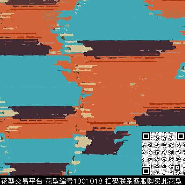 几何条纹手绘线条笔触传统印花华亿平台下载（图片编号: 1301018） - 瓦栏（Walan）