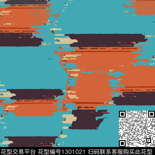 几何条纹手绘线条笔触传统印花华亿平台下载（图片编号: 1301021） - 瓦栏（Walan）