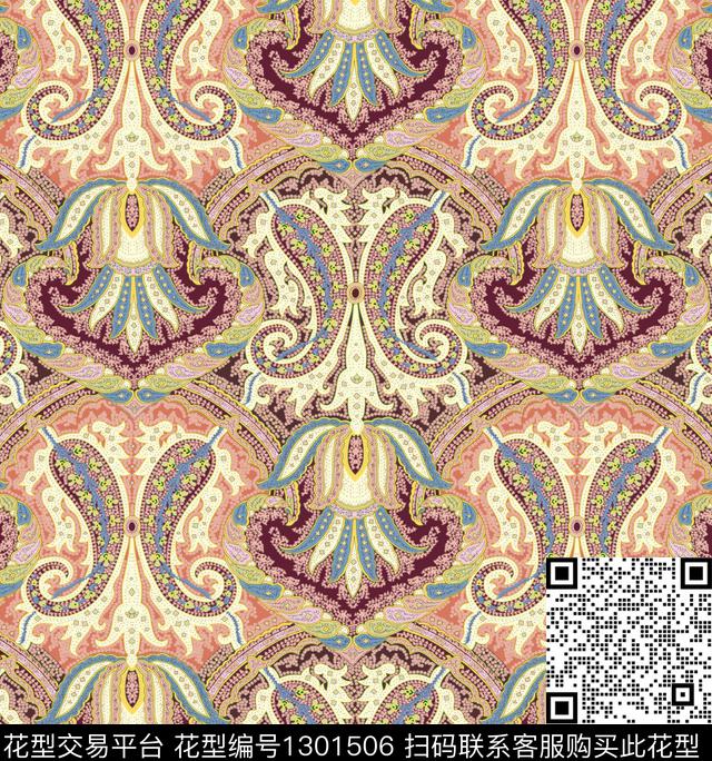 男装满版花大牌风传统印花华亿平台下载（图片编号: 1301506） - 瓦栏（Walan）