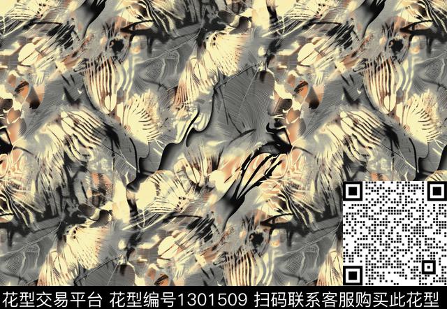 豹纹男装满版花大牌风传统印花华亿平台下载（图片编号: 1301509） - 瓦栏（Walan）