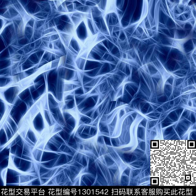 笔触男装定位花扎染华亿平台数码印花华亿平台下载（图片编号: 1301542） - 瓦栏（Walan）