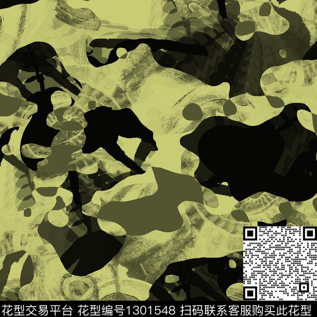 几何男装满版花迷彩数码印花华亿平台下载（图片编号: 1301548） - 瓦栏（Walan）