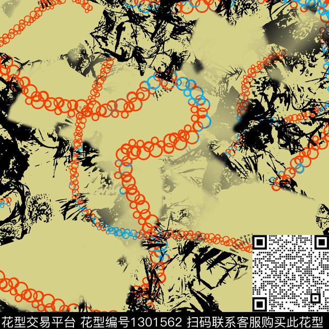 链条简约几何传统印花华亿平台下载（图片编号: 1301562） - 瓦栏（Walan）