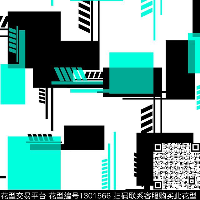 简约几何抽象男装传统印花华亿平台下载（图片编号: 1301566） - 瓦栏（Walan）