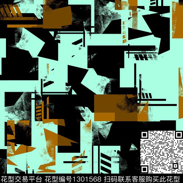 简约几何抽象男装传统印花华亿平台下载（图片编号: 1301568） - 瓦栏（Walan）