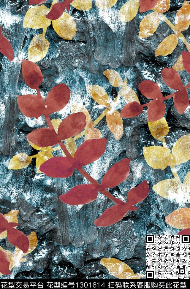 纹理大牌风抽象数码印花华亿平台下载（图片编号: 1301614） - 瓦栏（Walan）
