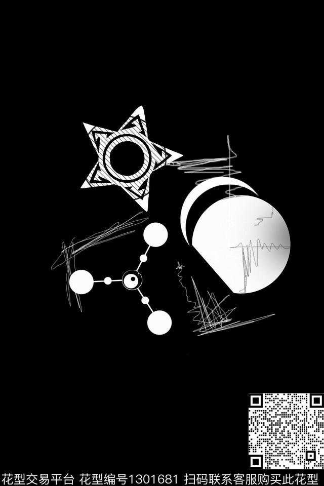 撞色几何男装传统印花华亿平台下载（图片编号: 1301681） - 瓦栏（Walan）