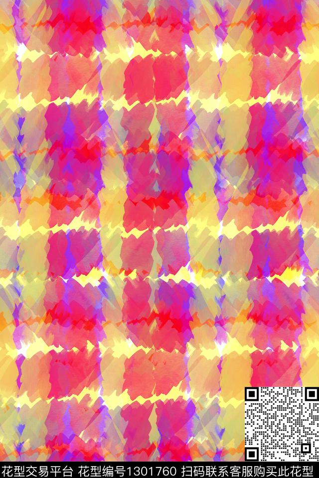 格子男装家居服数码印花华亿平台下载（图片编号: 1301760） - 瓦栏（Walan）