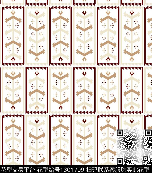 几何男装满版花男装传统印花华亿平台下载（图片编号: 1301799） - 瓦栏（Walan）
