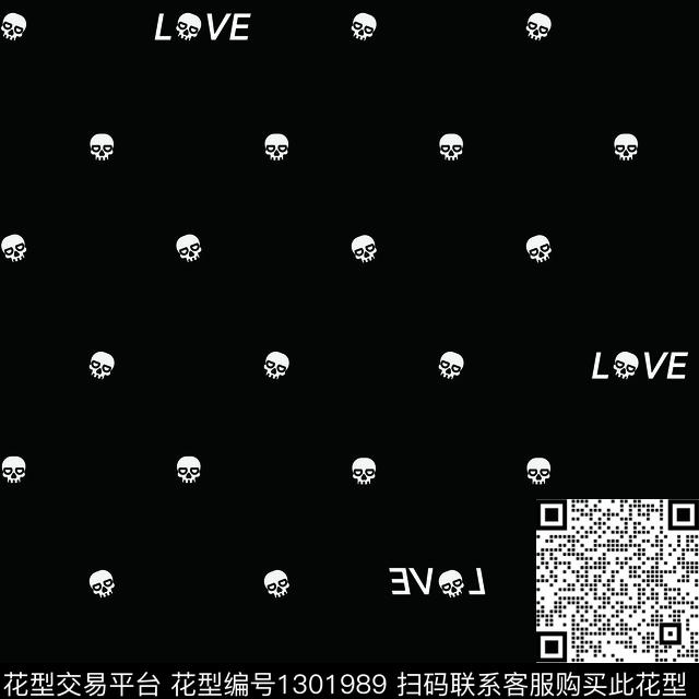 简约卡通黑白华亿平台传统印花华亿平台下载（图片编号: 1301989） - 瓦栏（Walan）