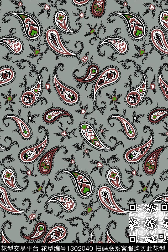 男装满版花男装大牌风传统印花华亿平台下载（图片编号: 1302040） - 瓦栏（Walan）