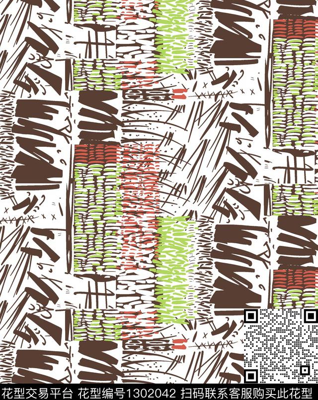 几何男装满版花大牌风传统印花华亿平台下载（图片编号: 1302042） - 瓦栏（Walan）