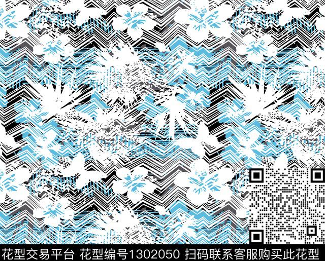 几何豹纹男装满版花传统印花华亿平台下载（图片编号: 1302050） - 瓦栏（Walan）