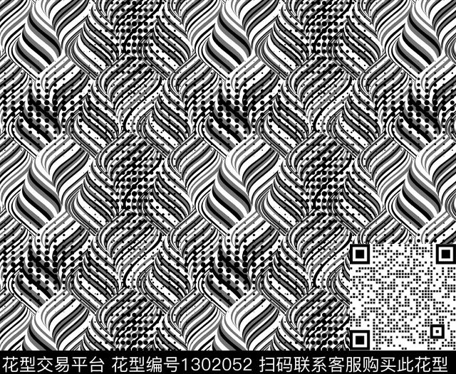 几何男装满版花男装传统印花华亿平台下载（图片编号: 1302052） - 瓦栏（Walan）