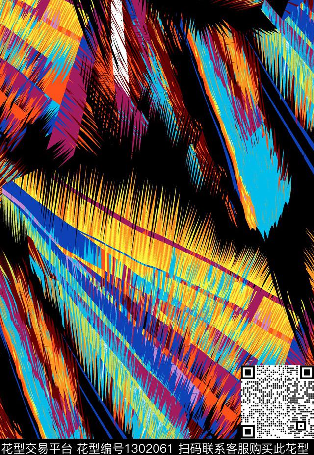 几何男装满版花大牌风传统印花华亿平台下载（图片编号: 1302061） - 瓦栏（Walan）