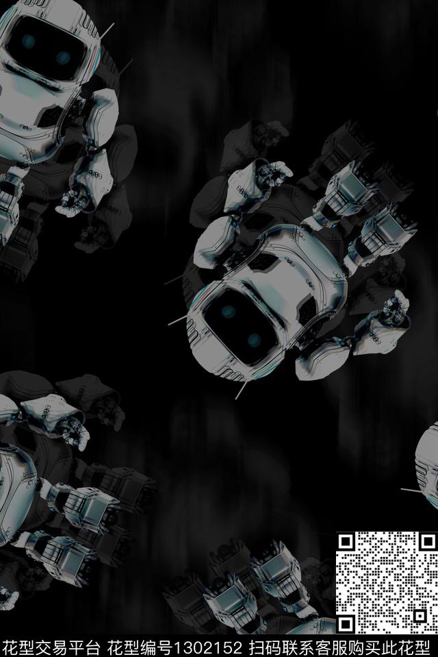 大牌手法人物结构男装线条数码印花华亿平台下载（图片编号: 1302152） - 瓦栏（Walan）