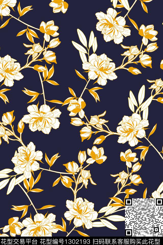 女装花卉小碎花数码印花华亿平台下载（图片编号: 1302193） - 瓦栏（Walan）