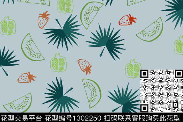 水果花卉传统印花华亿平台下载（图片编号: 1302250） - 瓦栏（Walan）