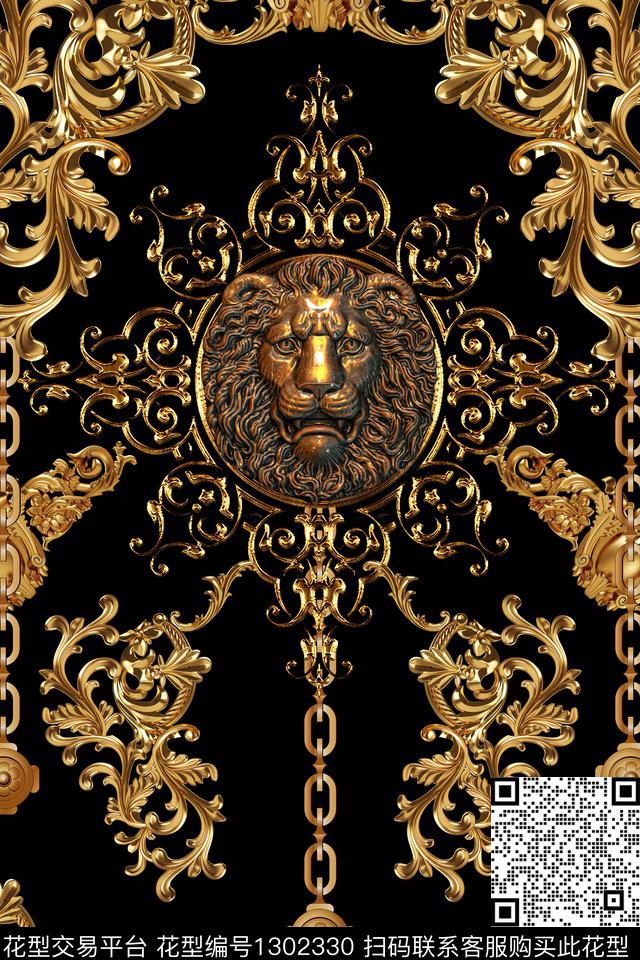 金属男装满版散花数码印花华亿平台下载（图片编号: 1302330） - 瓦栏（Walan）