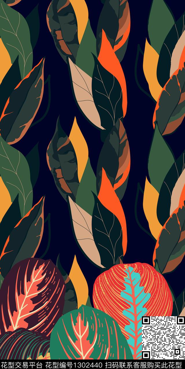 女装定位花女装花卉数码印花华亿平台下载（图片编号: 1302440） - 瓦栏（Walan）