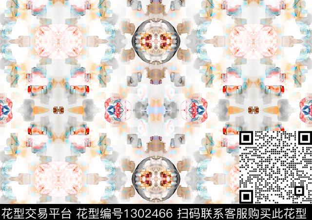 水彩渐变数码印花华亿平台下载（图片编号: 1302466） - 瓦栏（Walan）