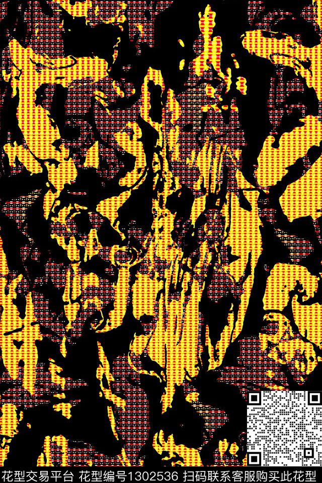 肌理绘画休闲数码印花华亿平台下载（图片编号: 1302536） - 瓦栏（Walan）