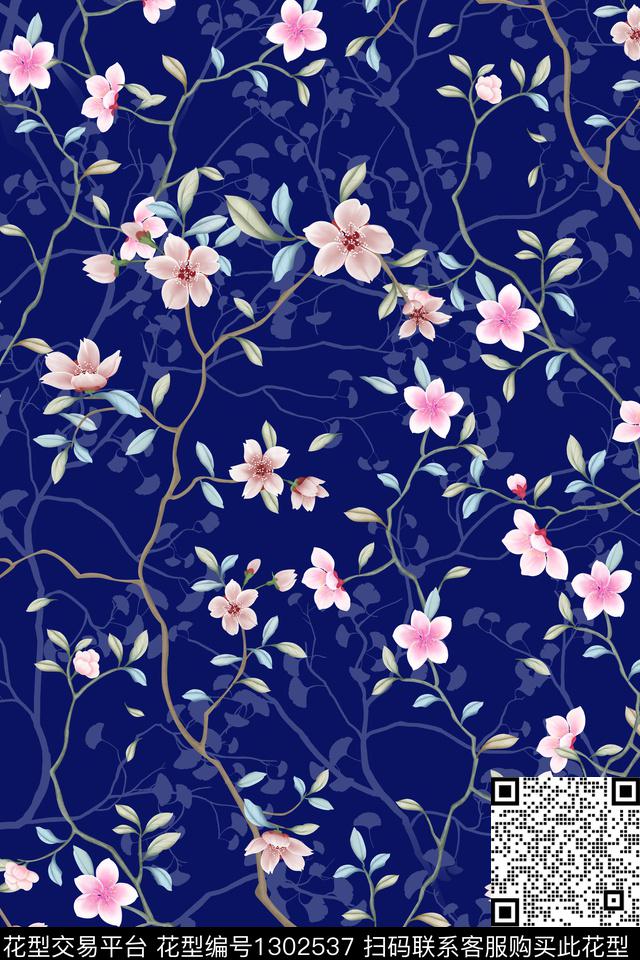 床品女装花卉数码印花华亿平台下载（图片编号: 1302537） - 瓦栏（Walan）