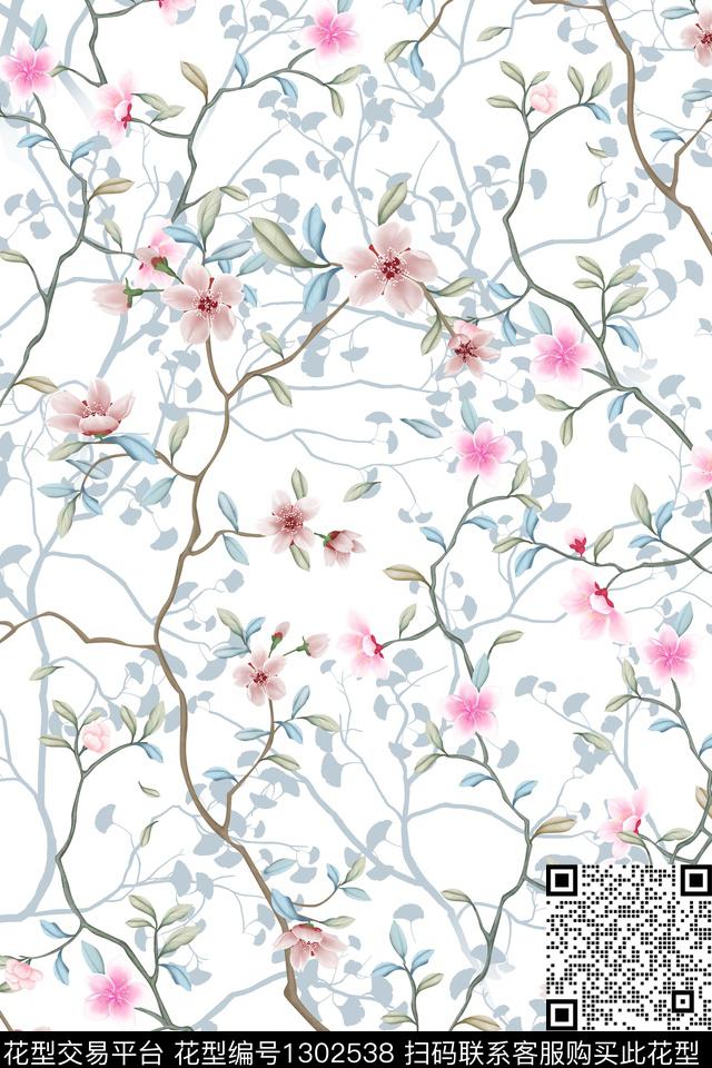 床品女装花卉数码印花华亿平台下载（图片编号: 1302538） - 瓦栏（Walan）