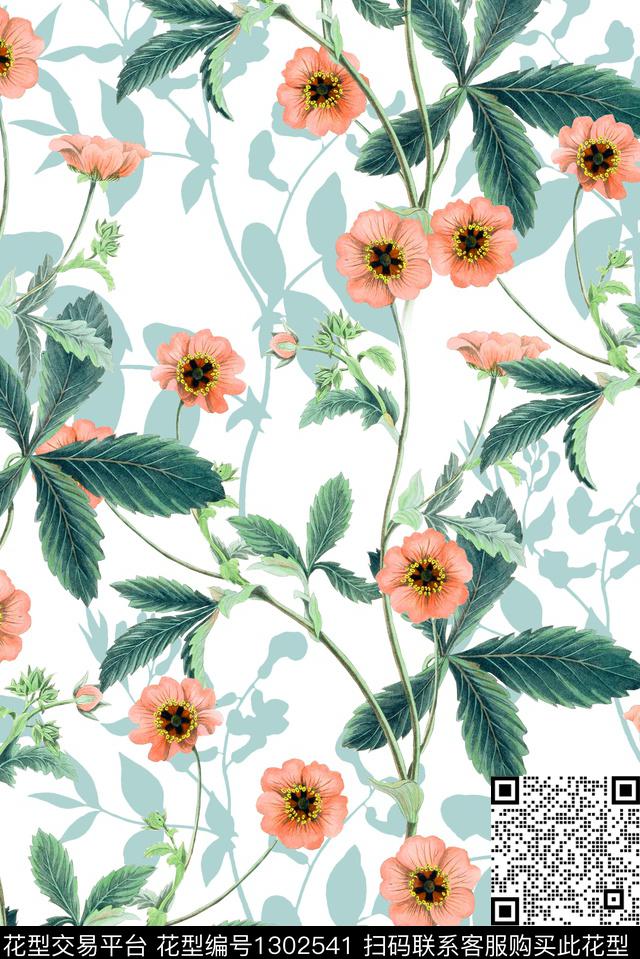 床品花卉女装数码印花华亿平台下载（图片编号: 1302541） - 瓦栏（Walan）