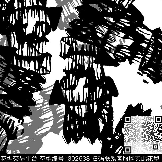 几何抽象男装夹克传统印花华亿平台下载（图片编号: 1302638） - 瓦栏（Walan）