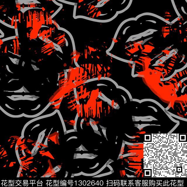 几何抽象男装夹克传统印花华亿平台下载（图片编号: 1302640） - 瓦栏（Walan）