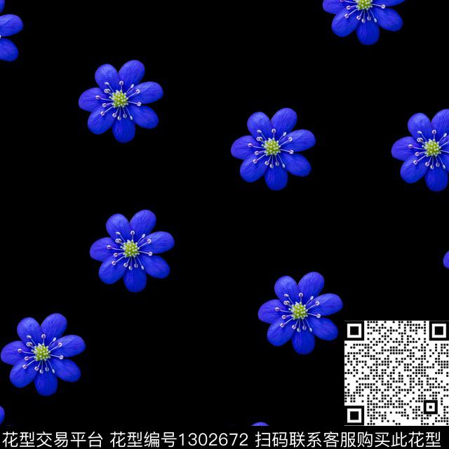 女装花卉满版散花传统印花华亿平台下载（图片编号: 1302672） - 瓦栏（Walan）