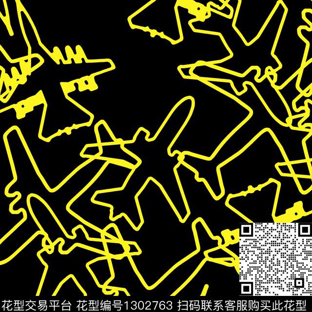 线条几何黑白华亿平台传统印花华亿平台下载（图片编号: 1302763） - 瓦栏（Walan）