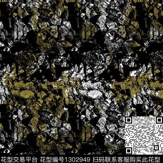 几何黑白华亿平台抽象男装数码印花华亿平台下载（图片编号: 1302949） - 瓦栏（Walan）